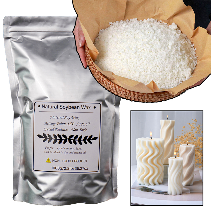 1000g 500g 250g 100g 天然大豆ワックス  - Candle Making Kits のレビューと価格