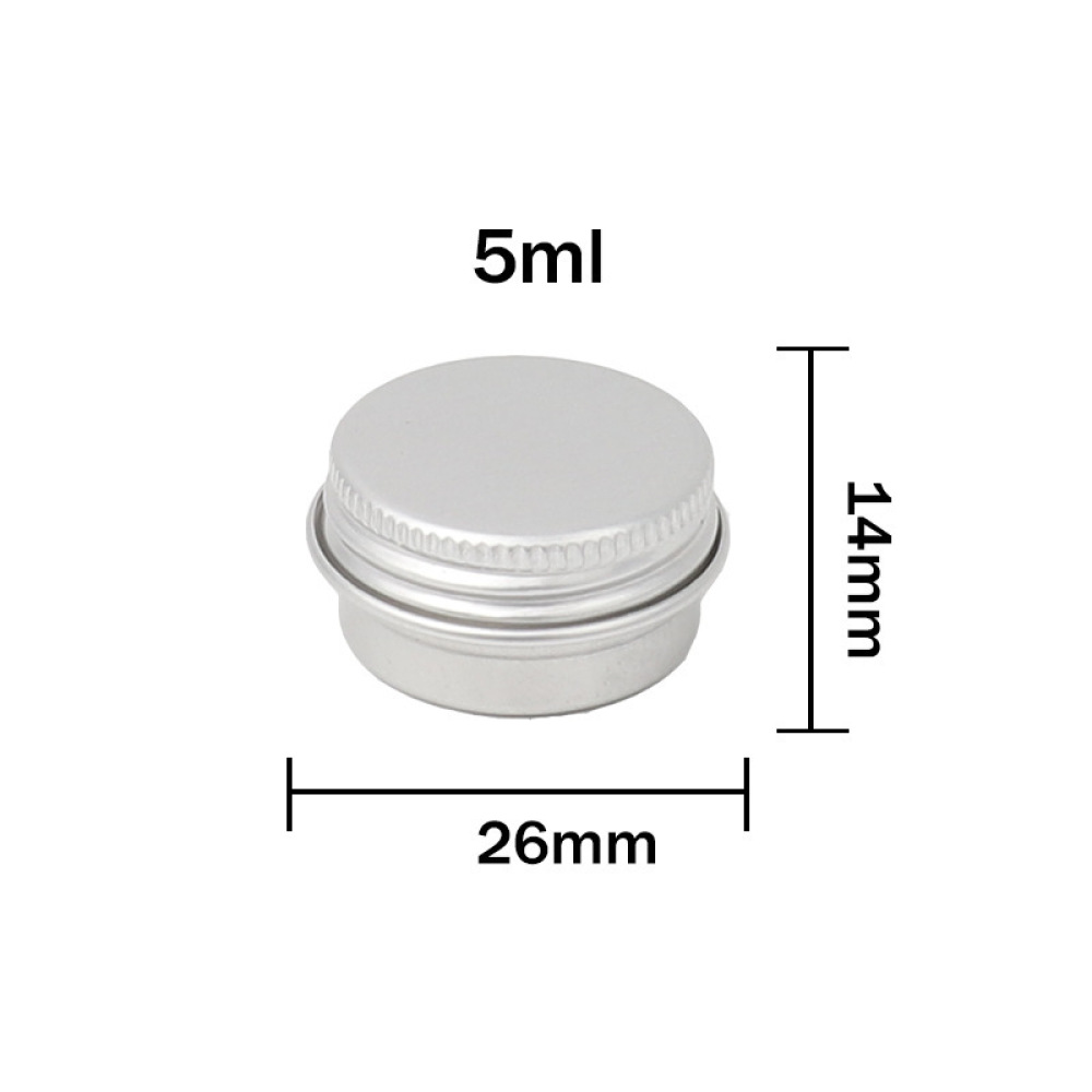 サンプル用アルミ製ジャー、丸型金属容器、ねじ式蓋、携帯用、旅 - Tin Container Lid のレビューと価格