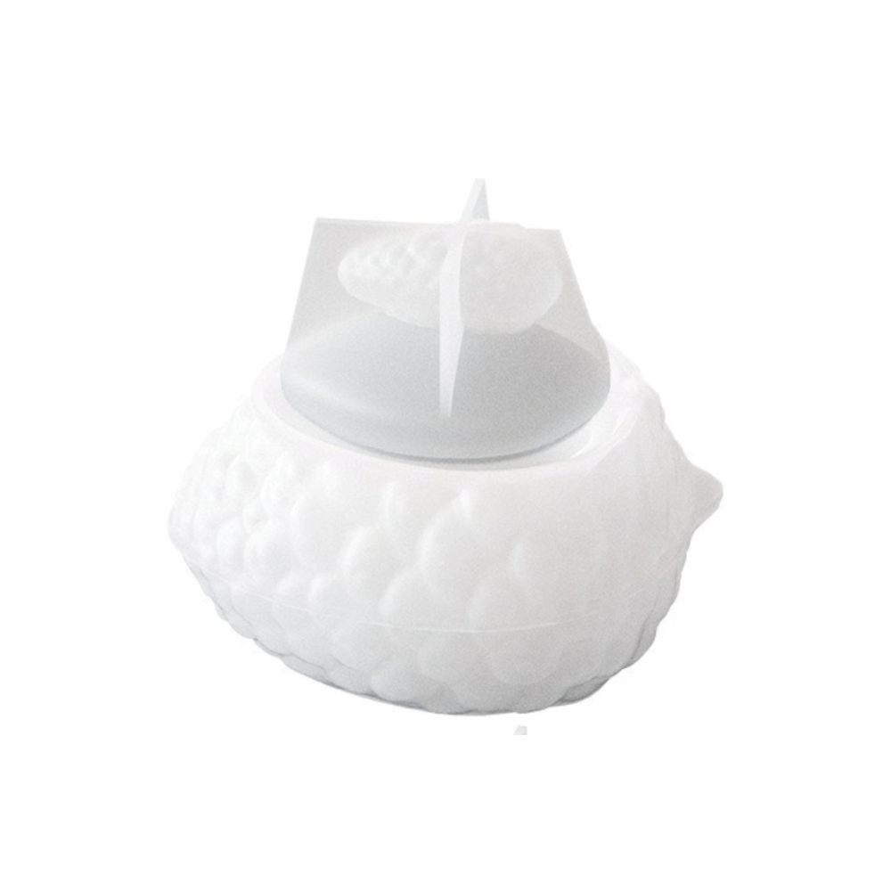 シリコン製のサンタクロース型保存容器型。型から外しやすく、焦 - Candle Making Jars With Lids のレビューと価格