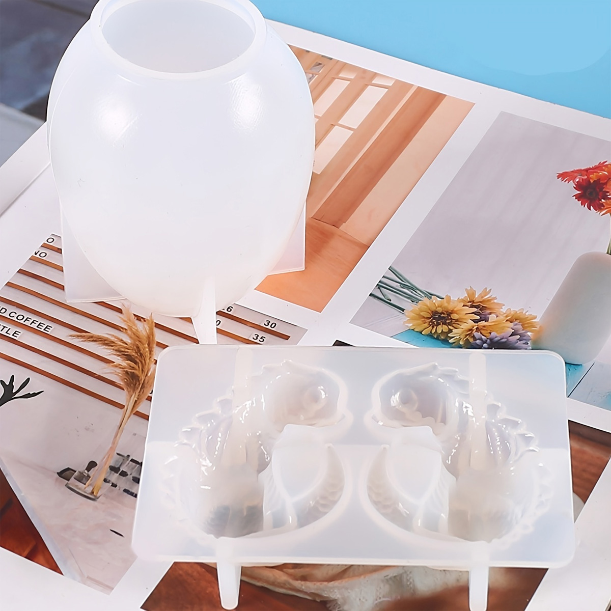 シリコンドラゴンエッグ型、2個セット、恐竜の卵樹脂鋳造型、D - Candle Making Kits のレビューと価格