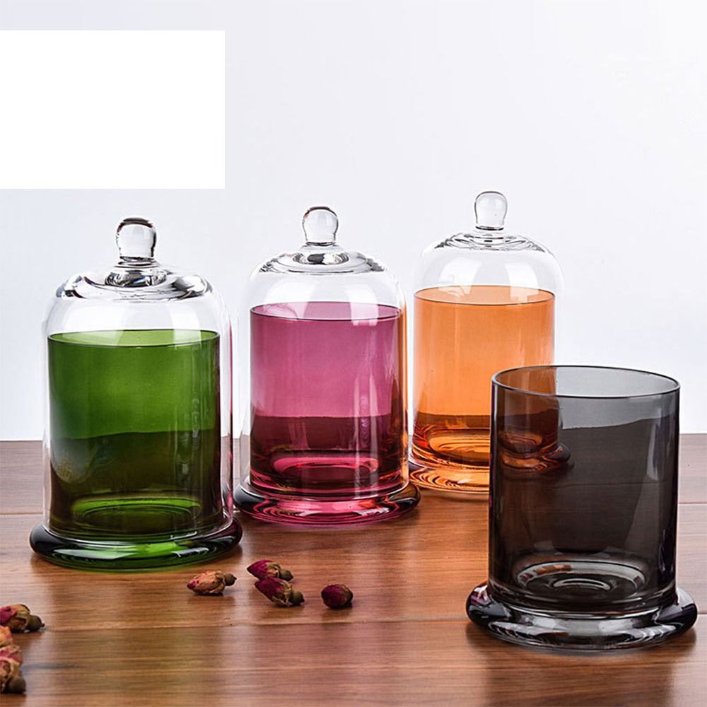 ガラス製保存瓶 エターナルライフフラワー 8色 アロマセラピ - Candle Making Jars With Lids のレビューと価格